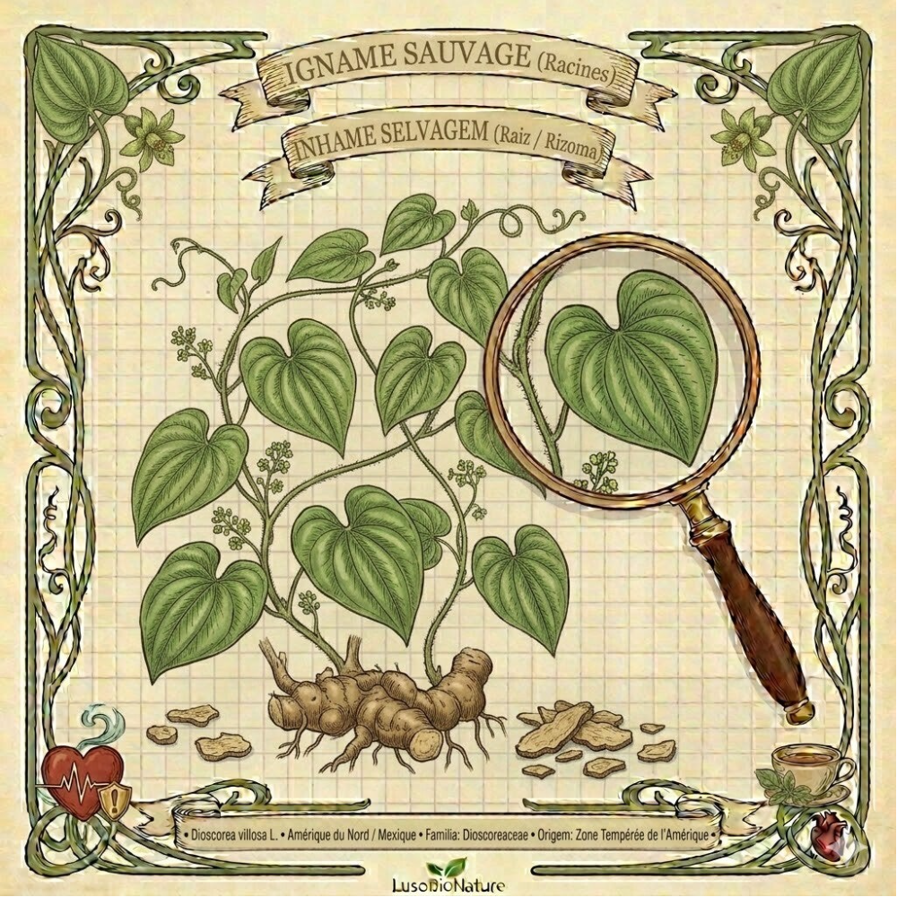 Igname sauvage Racine  - (Dioscorea villosa L.) - Dioscorea Raiz