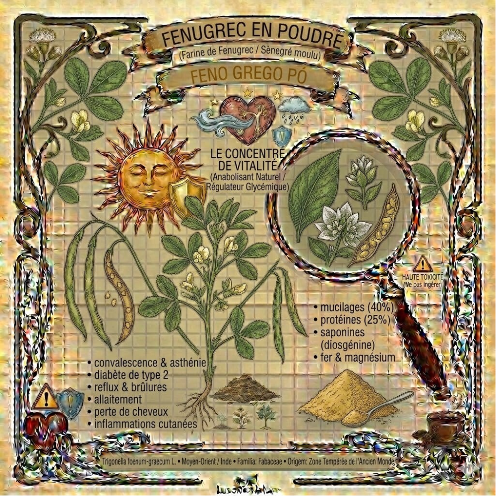 Fenugrec Poudre - (Trigonella foenum-graecum) - Feno Grego Pó