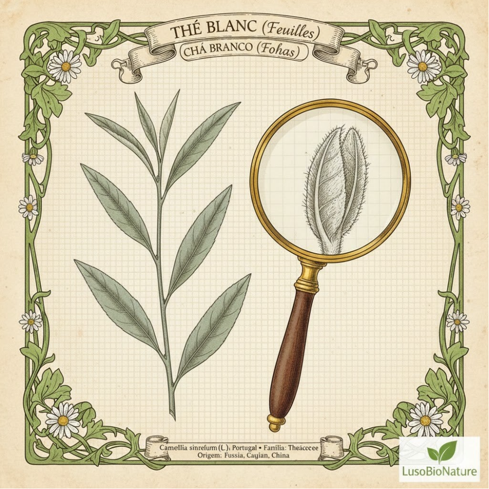 Thé Blanc Feuilles - (Camellia Sinensis L.) - Chá Branco Folhas