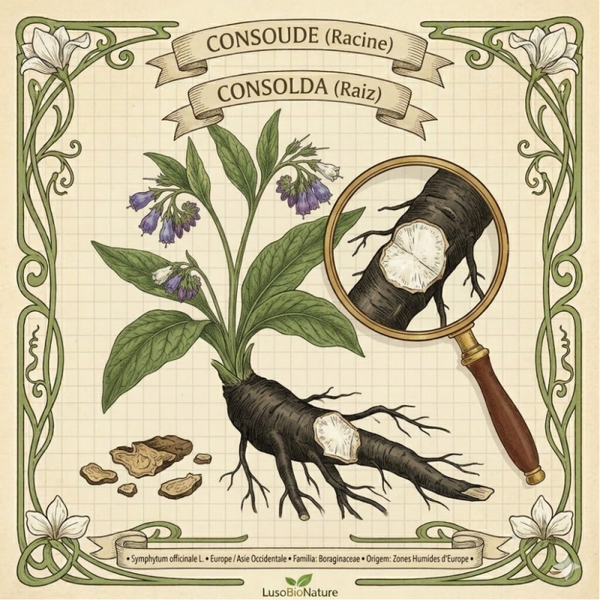 Consoude Racine - (Symphytum officinale L.) - Consolda Raiz