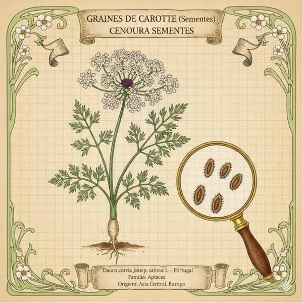 Carotte Graines - (Daucus Sativus L.) - Cenoura Sementes