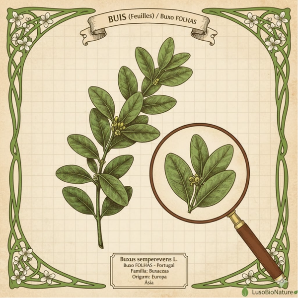 Buis Feuilles - (Buxus sempervirens L.) - Buxo Folhas