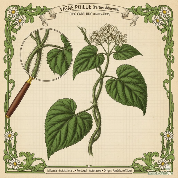 Vigne Poilue Parties Aériennes - (Mikania Hirsutissima.L) - Cipó Cabeludo