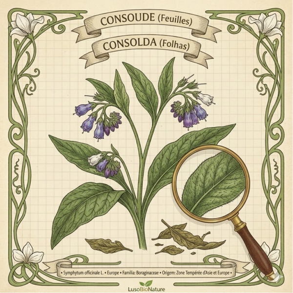 Consoude Feuilles - (Symphytum officinale L.) - Consolda Folhas