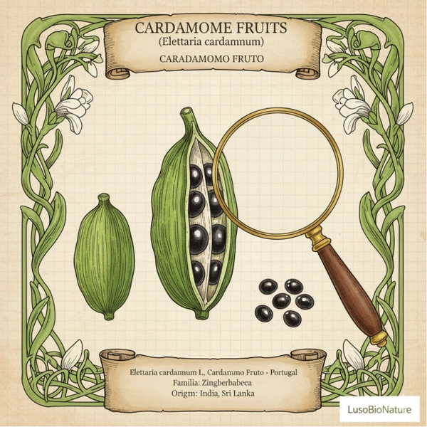 Cardamome Fruits - (Elettaria cardamomum L.) - Cardamomo Fruto