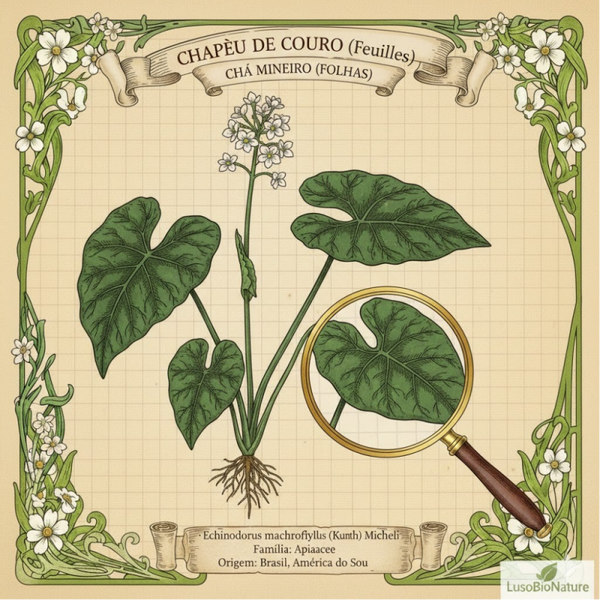 Chapeau en Cuir Feuilles - (Echinodorus Macrophyllus) - Chá Mineiro - Chapéu de Couro