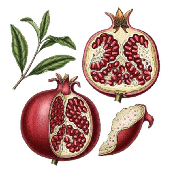 Grenade Écorce / (Punica granatum L.) / Romã Casca