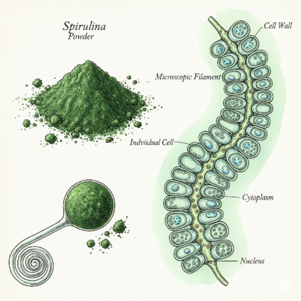 SPIRULINE EN POUDRE (SPIRULINA MAXIMA SETCH) Spirulina Pó