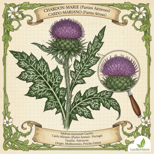 Chardon-Marie Parties Aériennes - (Silybum marianum L.) - Cardo-Mariano