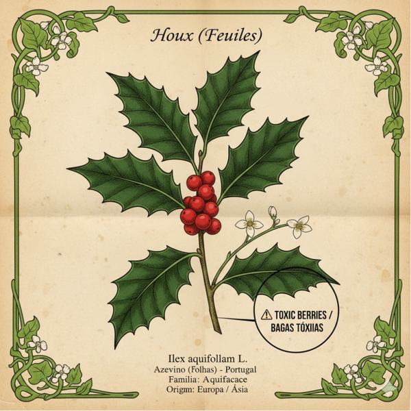 Houx Feuilles - (Ilex aquifolium L.) - Azevinho