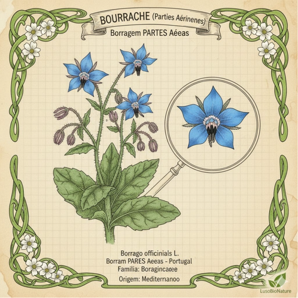 Bourrache Parties Aériennes - (Borrago officinalis L.) - Borragem