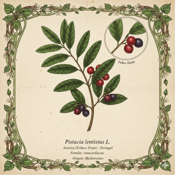 Pistachier Lentisque Feuilles - (Pistacia lentiscus L.) - Aroeira Folhas
