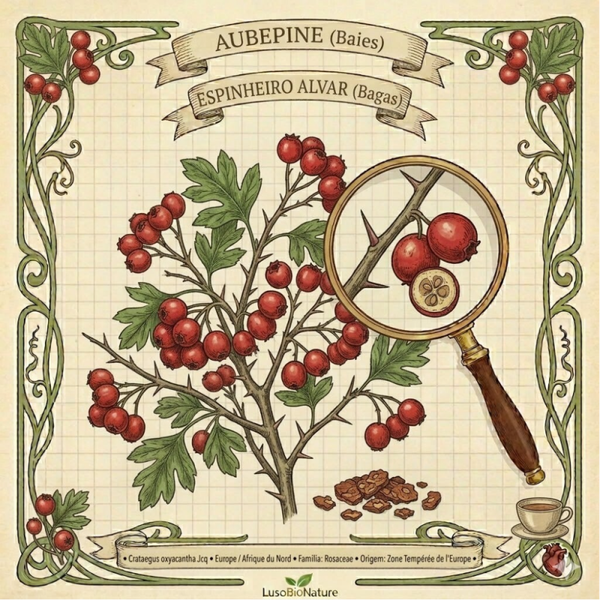 Aubépine Baies - (Crataegus oxyacantha L.) - Crataegos / Espinheiro Alvar Bagas