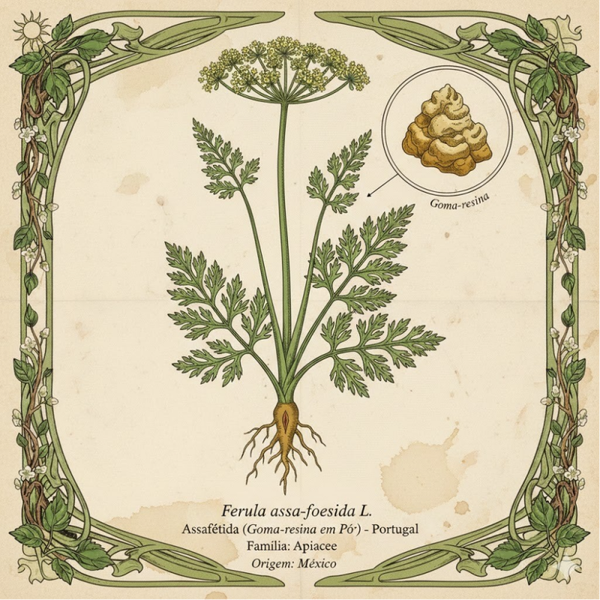 Ase fétide en Poudre - (Ferula assa-foetida L.) - Assafétida em Pó