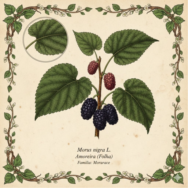 Mûrier Feuilles - (Morus nigra L.) - Amoreira Folha