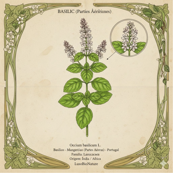 Basilic Parties Aériennes - (Ocimum Basilicum L.) - Basilico / Mangericão