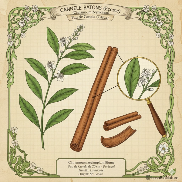 Cannelle de Ceylan Bâtons 20 cm Écorce - (Cinnamomum Zeylanicum) - Pau de Canela