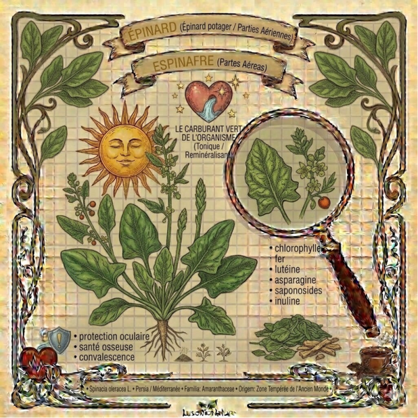 Épinard Parties Aériennes - (Spinacia oleracea L) - Espinafre Partes Aéreas