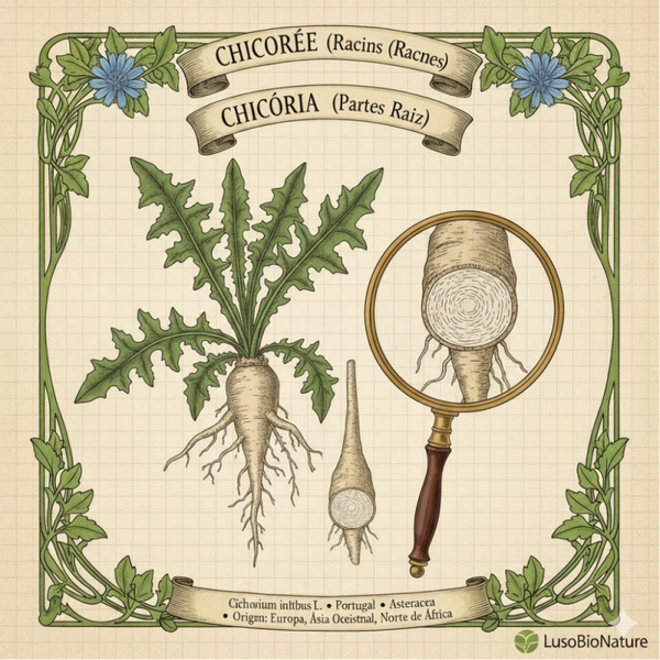 Chicorée Racine-(Cichorium intybus L.) - Chicória Raiz