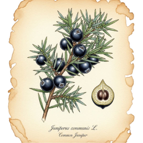 Genévrier Baies Noir (Juniperus communis L.) Junípero - Zimbro Bagas Pretas