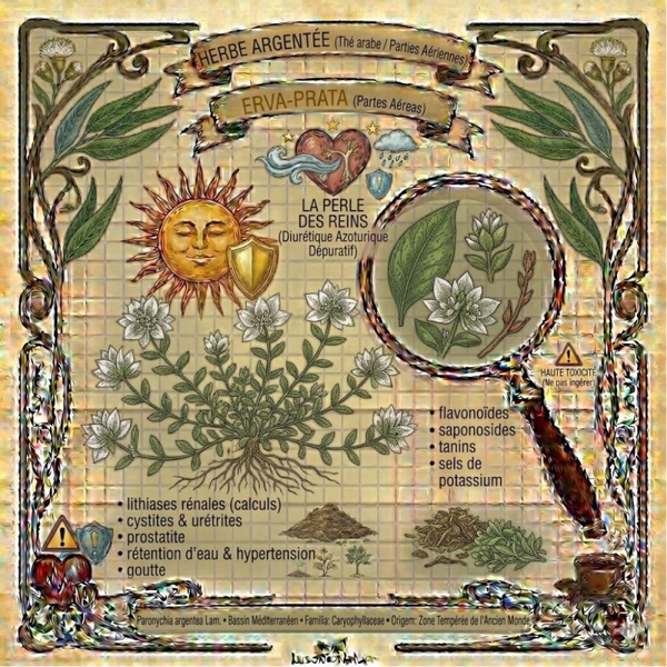 Herbe Argentée Parties Aériennes - (Paronychia argentea) - Erva-Prata Partes Aéreas