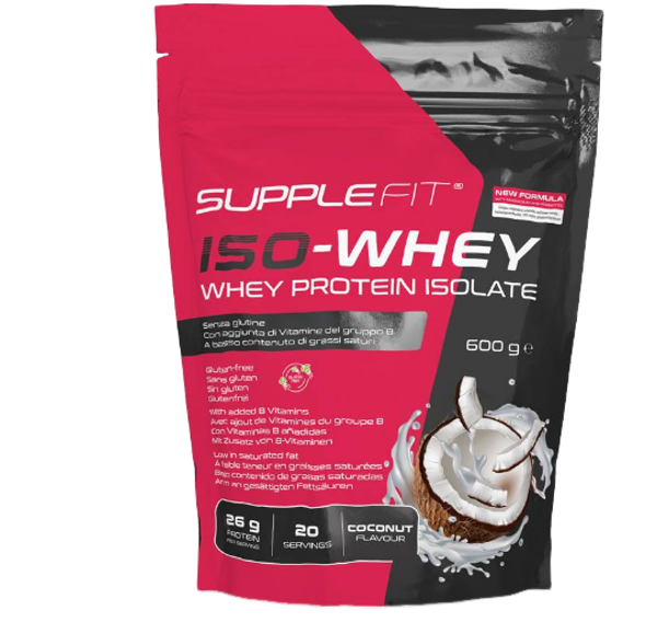 SuppleFit Iso-Whey – Noix de coco - 600 ml Avec Magnésium et Prébiotiques