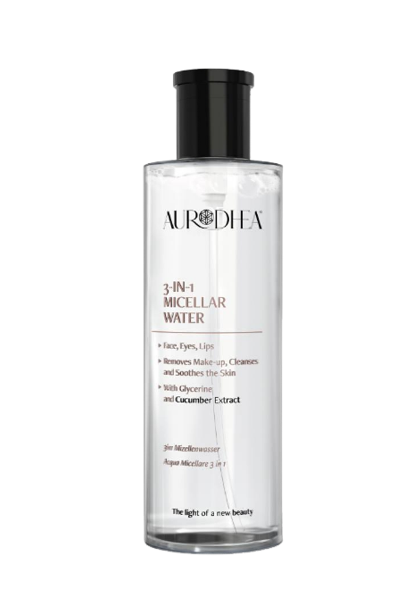 Eau micellaire 3 en 1 - 250 ml Enrichi en extrait de Concombre et Glycérine