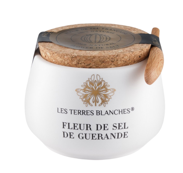 Fleur de sel de Guérande, Pot en céramique + Cuillère, 100 g