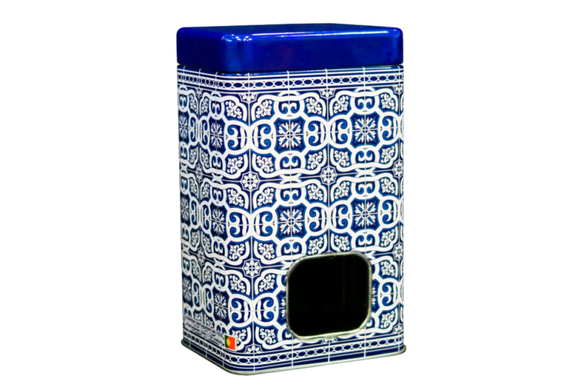Boîte Métallique Rectangulaire Bleu - Laçarias