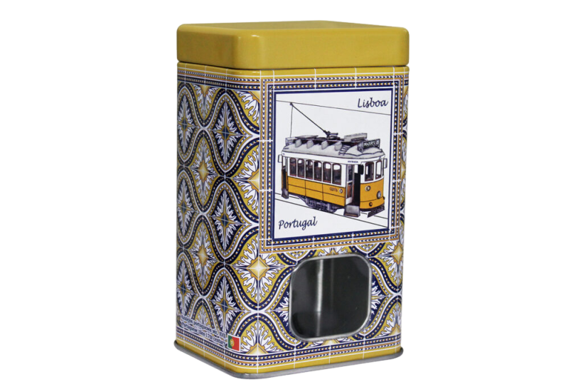 Boîte Métallique Jaune - Lisbonne Azulejos
