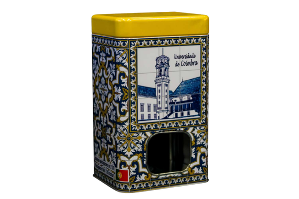 Boîte Métallique Rectangulaire Jaune - Coimbra Azulejos