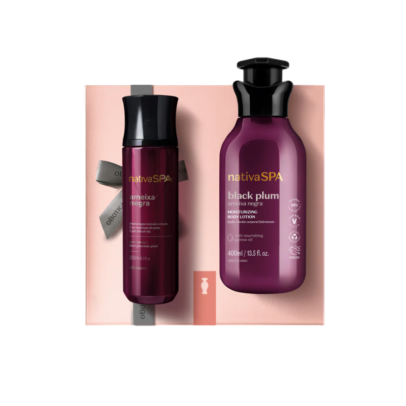 Coffret Cadeau Fête des Mères Nativa SPA Ameixa Negra - Rituel Soin et Parfum