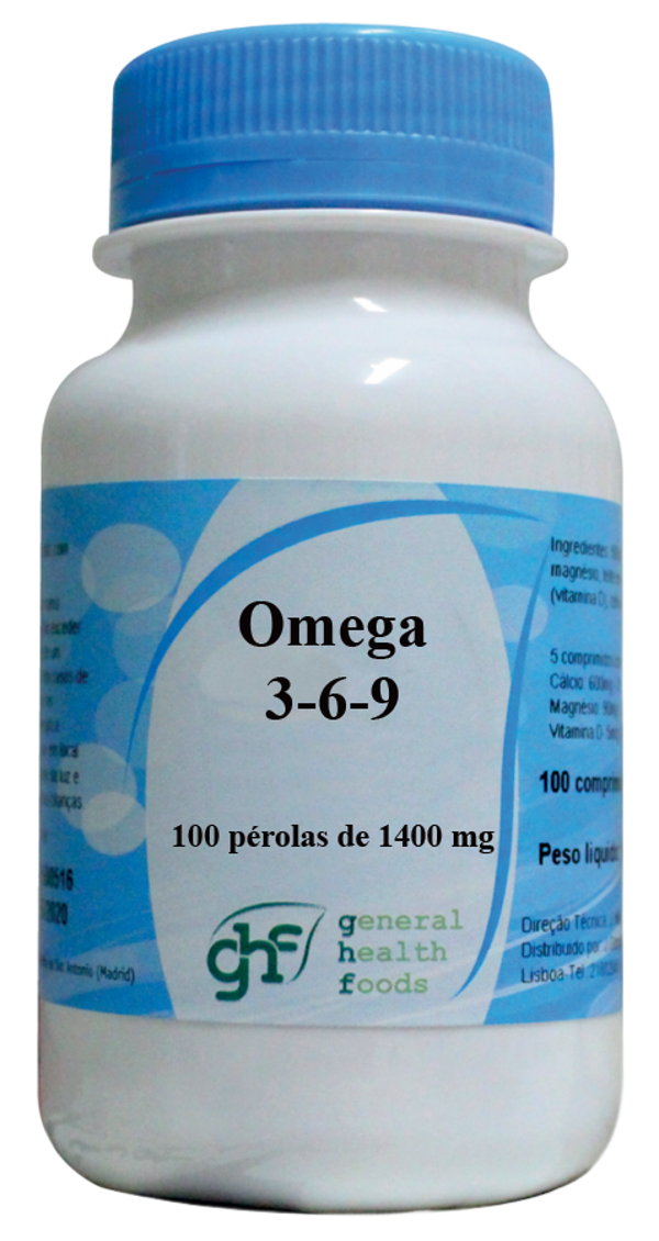 Oméga 3, 6 et 9 (100 perles), 1400 mg
