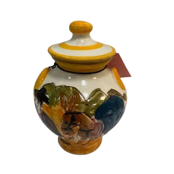 Miel 100 % Naturel – Pot en Argile Peint à la Main (250g)