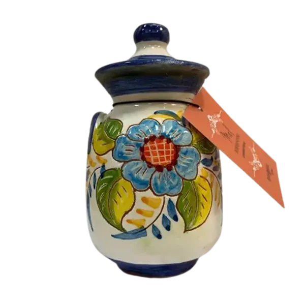 Miel 100 % Naturel – Pot en Argile Peint à la Main (250g)