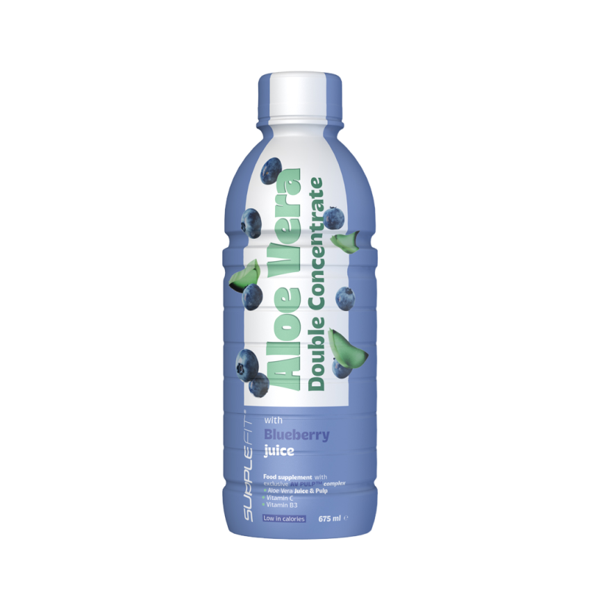 Aloe Vera Jus & Pulpe avec Jus de Myrtille