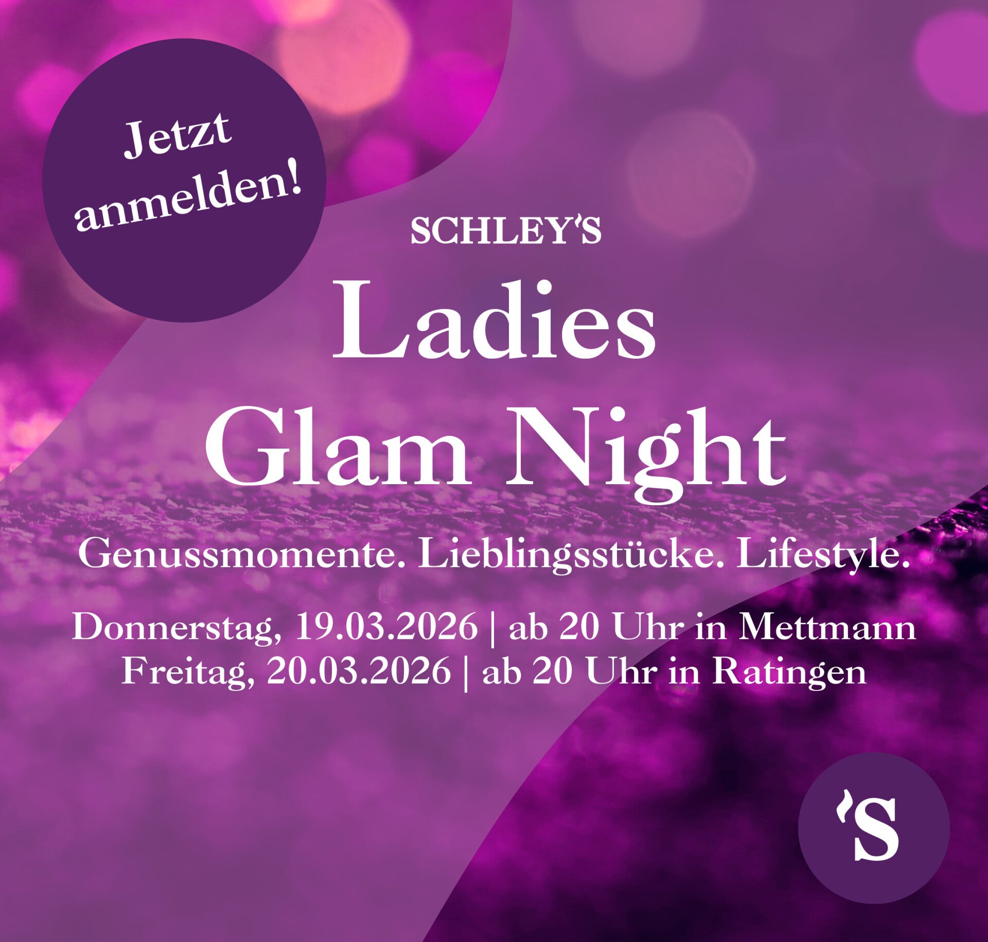 Bei der Ladies Glam Night durften wir für alle Besucherinnen einen Mini-Workshop durchführen.