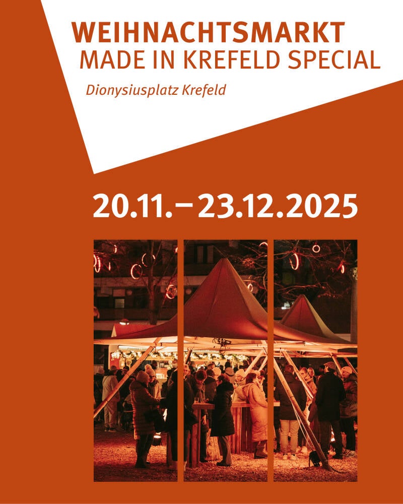 denkbuttisch® auf dem Made in Krefeld Special - Weihnachtsmarkt: Dionysusplatz Krefeld