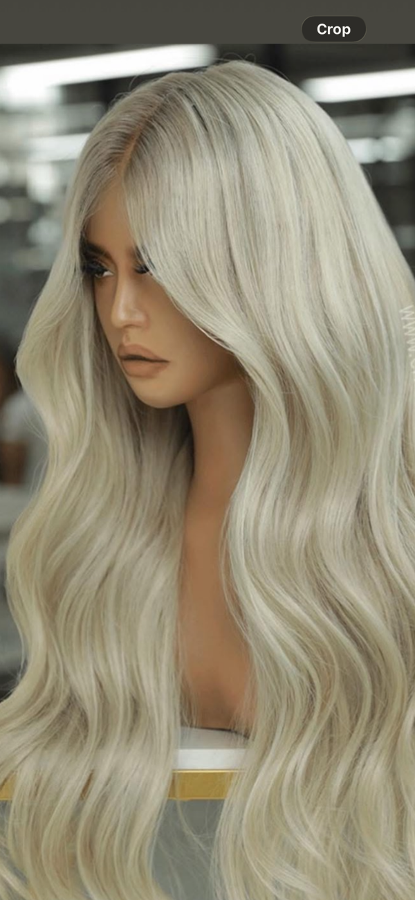 Platinum Blonde with shadow root