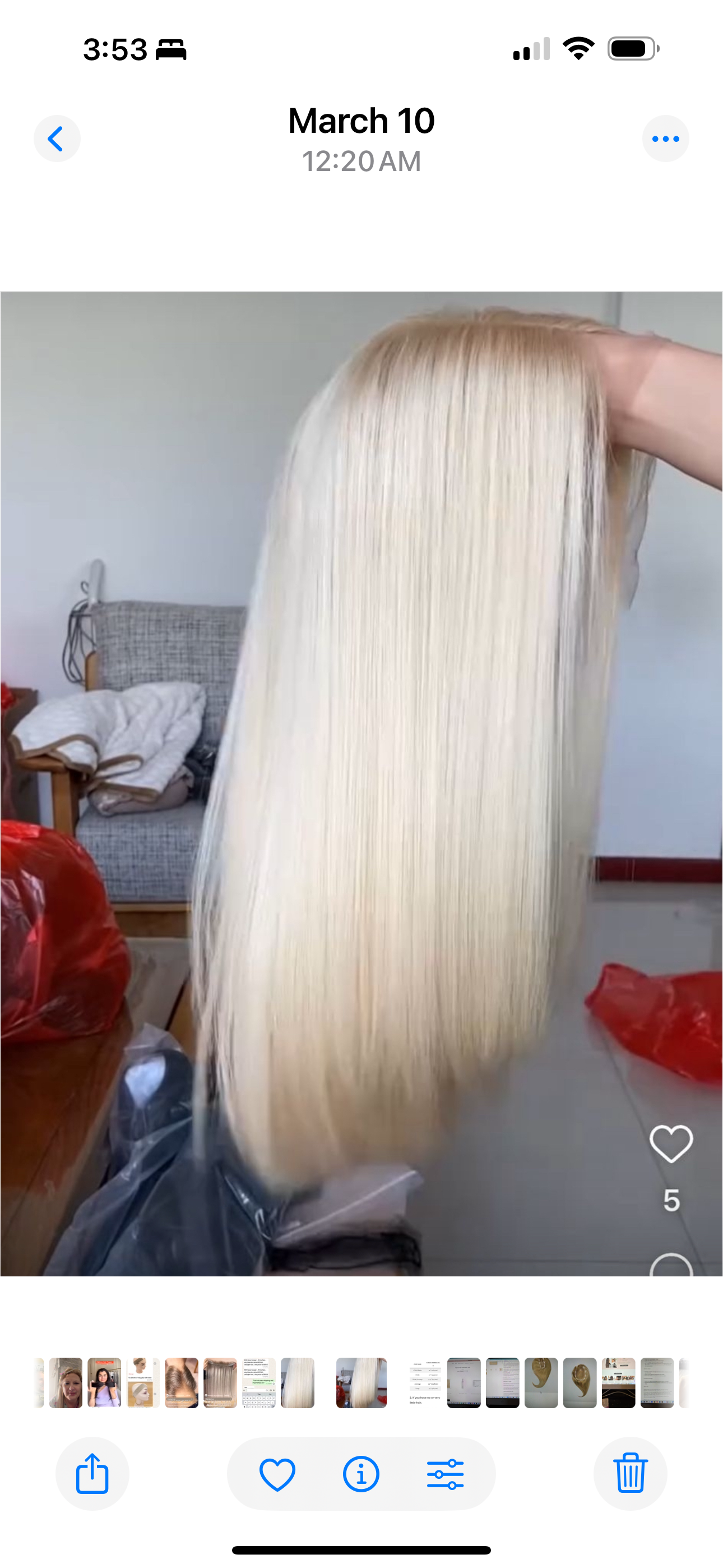 Platinum blonde 6x6 hh topper length 10 inches