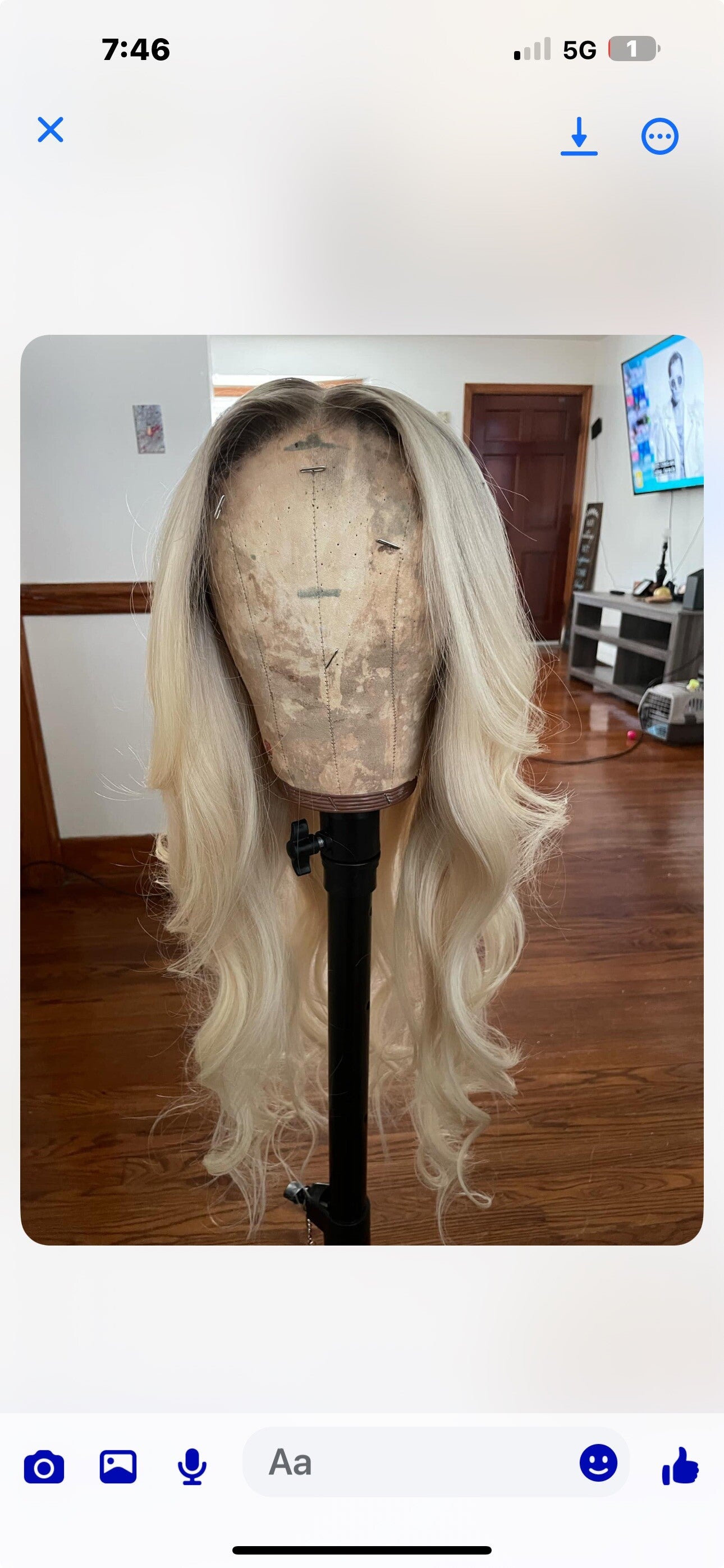 Platinum Blonde with shadow root