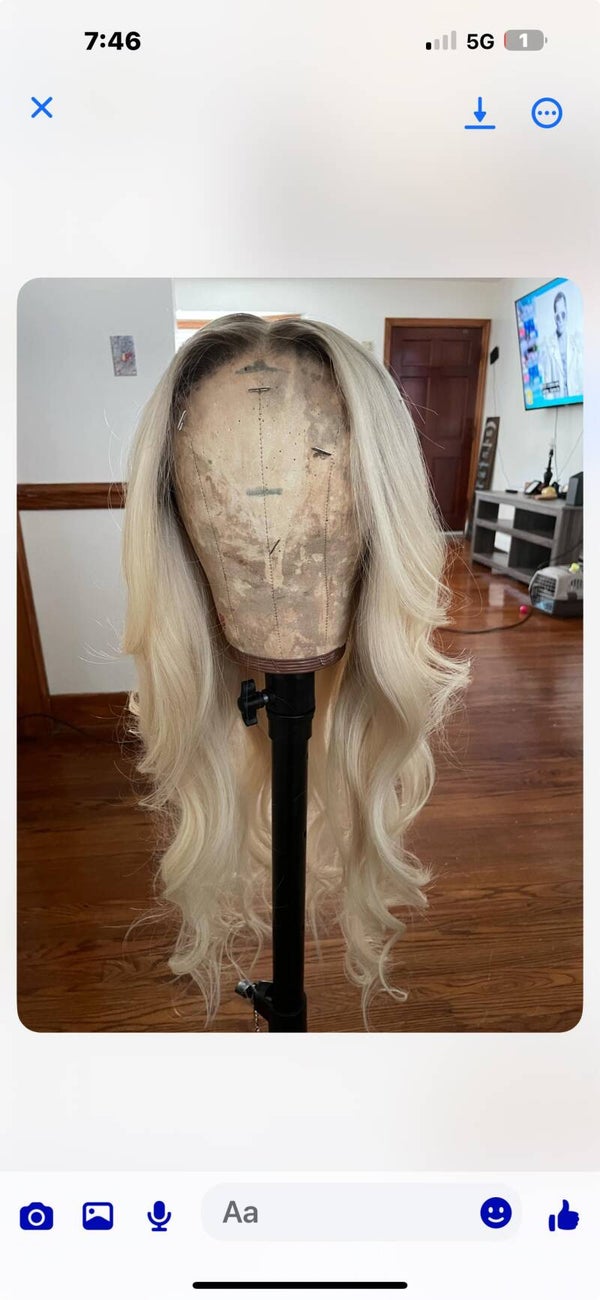 Platinum Blonde with shadow root