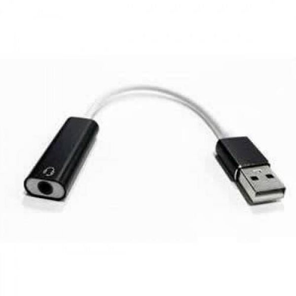 Adaptateur USB (mâle) - AUX 3,5 mm (femelle) Convertisseur M / F (PC et MAC)