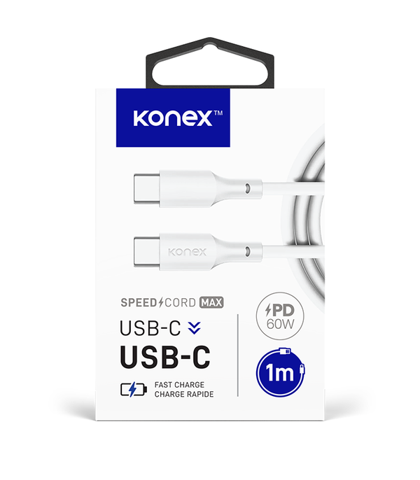 Câble USB-C à USB-C (1m) 3A SpeedCord MAX