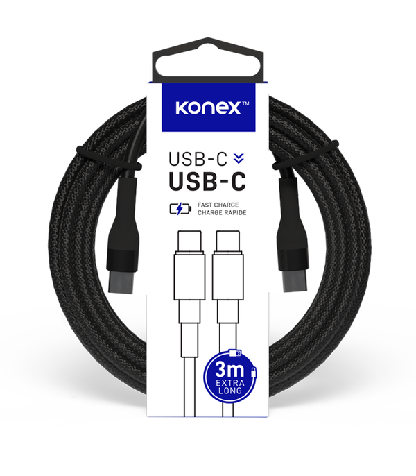 Câble USB-C à USB-C (3m) 3A