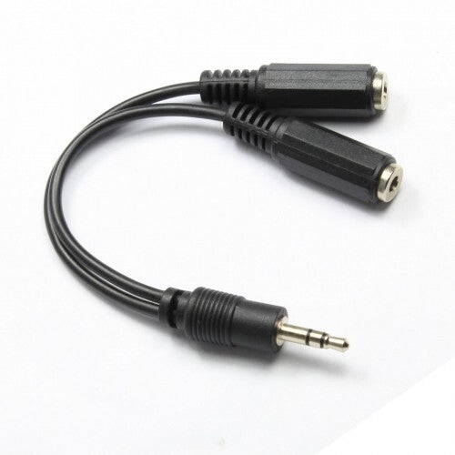 Câble audio stéréo en Y 3,5 mm 1M/2F