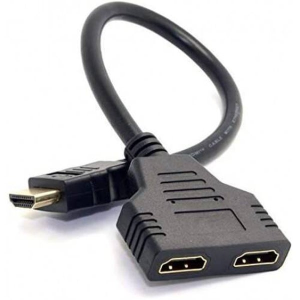 Câble HDMI Y 1M/2F Adaptateur de câble répartiteur HDMI 1 en 2 sorties