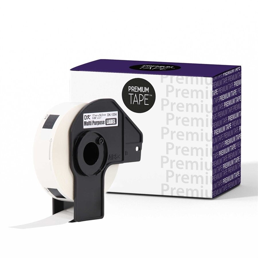 Brother DK1204 Noir / Blanc .66in x 2.1" (1 x 400 étiquettes)