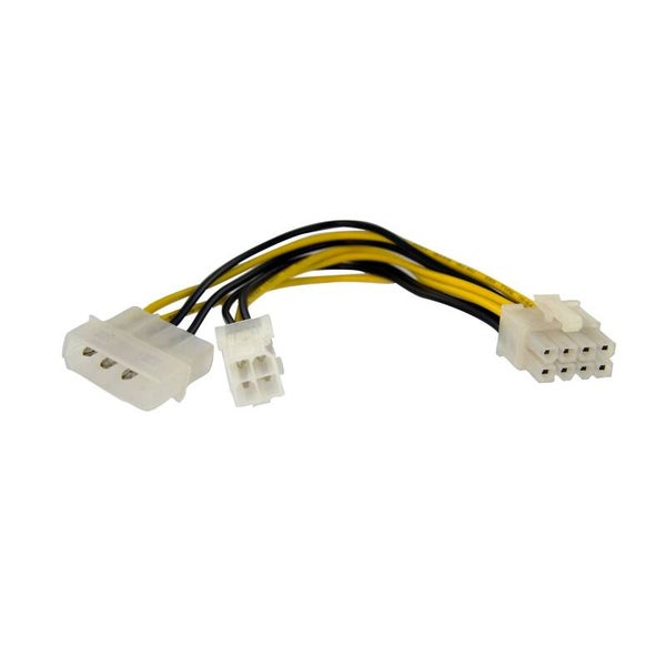 Câble adaptateur d'alimentation EPS StarTech.com EPS48ADAP 6,1 po (15,5 cm) 4 broches vers 8 broches EPS avec LP4
