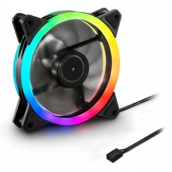 Ventilateur LED RVB 140 mm x 140 mm (boîtier)